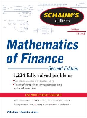 Book cover for Schaum's Outline of  Mathematics of Finance, Second Edition