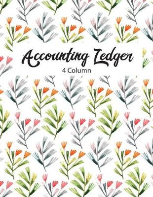 Book cover for 4 Column Accounting Ledger