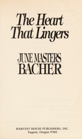 Book cover for Heart That Lingers Masters Bacher June