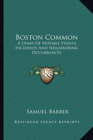 Cover of Boston Common