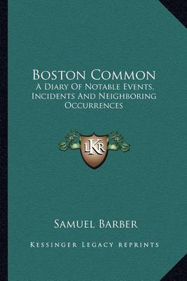 Book cover for Boston Common