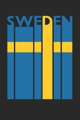 Cover of Vintage Sweden Notebook - Retro Sweden Planner - Swedish Flag Diary - Sweden Travel Journal