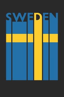 Book cover for Vintage Sweden Notebook - Retro Sweden Planner - Swedish Flag Diary - Sweden Travel Journal