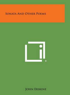 Book cover for Sonata and Other Poems