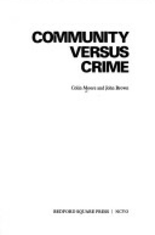 Cover of Community Versus Crime
