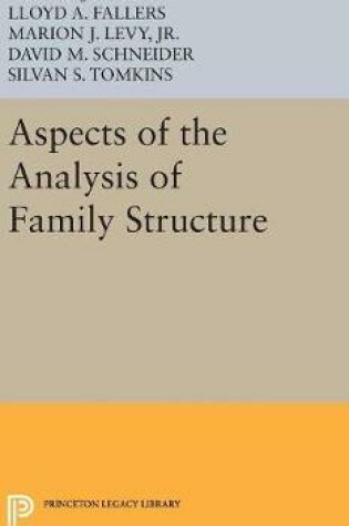 Cover of Aspects of the Analysis of Family Structure