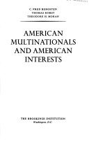 Book cover for American Multinationals and American Interests