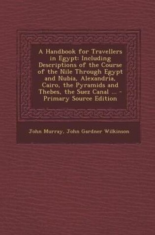 Cover of A Handbook for Travellers in Egypt