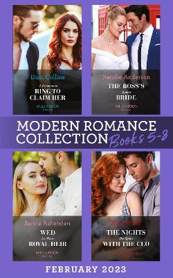 Book cover for Modern Romance February 2023 Books 5-8