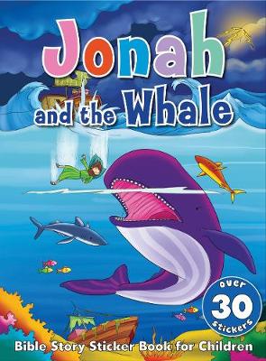 Book cover for Bible Story Sticker Book for Children: Jonah and the Whale