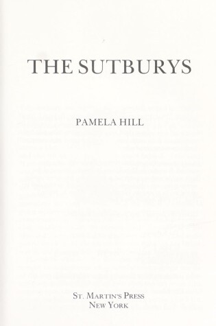 Cover of The Sutburys