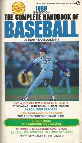 Book cover for The 1989 Baseball Complete Handbook