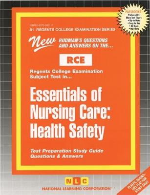 Book cover for Essentials of Nursing Care: Health Safety