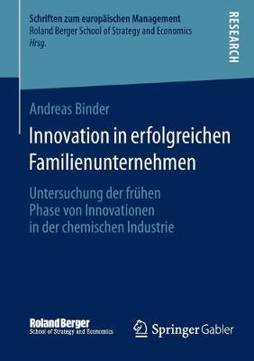 Cover of Innovation in erfolgreichen Familienunternehmen