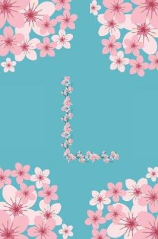 Cover of L Monogram Letter L Cherry Blossoms Journal Notebook