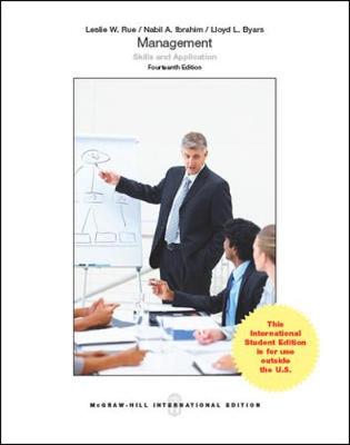 Book cover for Management: Skills & Application (Int'l Ed)
