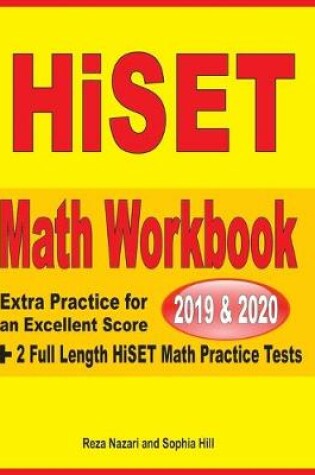 Cover of HiSET Math Workbook 2019 & 2020