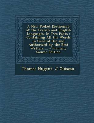 Book cover for A New Pocket Dictionary of the French and English Languages