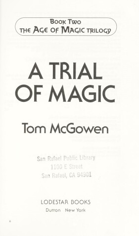 Book cover for Mcgowen Tom : Age of Magic 2:A Trial of Magic