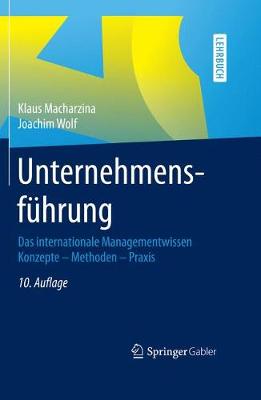 Book cover for Unternehmensführung