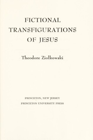 Cover of Fictional Transfigurations of Jesus