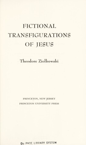 Book cover for Fictional Transfigurations of Jesus