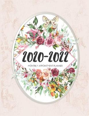Book cover for 2020-2022 Three 3 Year Planner Beige Marble Flower Monthly Calendar Gratitude Agenda Schedule Organizer
