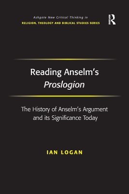 Book cover for Reading Anselm's Proslogion