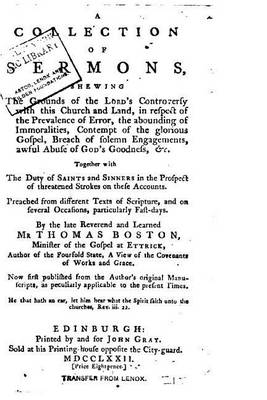 Book cover for A Collection on Sermons, Preached on Several Occasions