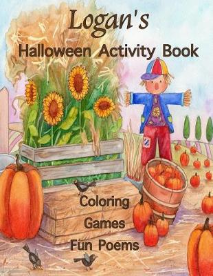 Book cover for Logan's Halloween Activity Book