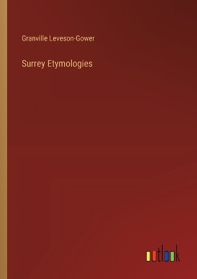 Book cover for Surrey Etymologies