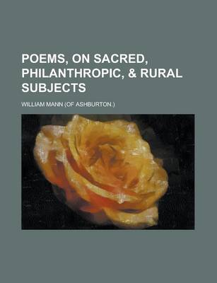 Book cover for Poems, on Sacred, Philanthropic, & Rural Subjects