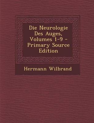 Book cover for Die Neurologie Des Auges, Volumes 1-9