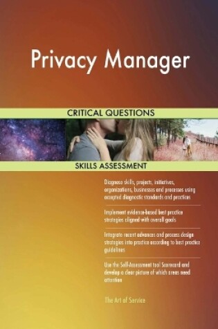 Cover of Privacy Manager Critical Questions Skills Assessment