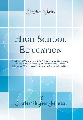 Book cover for High School Education