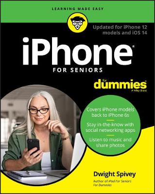 Book cover for iPhone For Seniors For Dummies