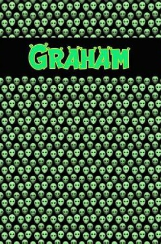 Cover of 120 Page Handwriting Practice Book with Green Alien Cover Graham