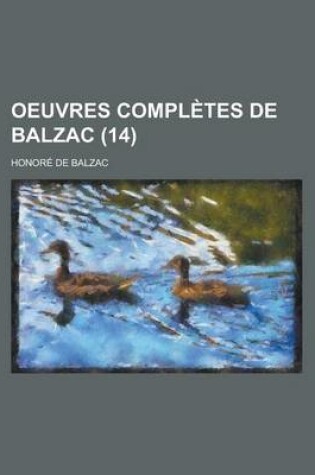 Cover of Oeuvres Completes de Balzac (14)