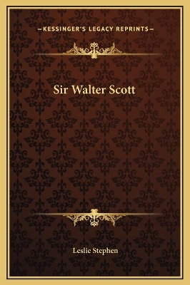 Book cover for Sir Walter Scott