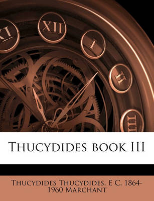 Book cover for Thucydides Book III Volume 3