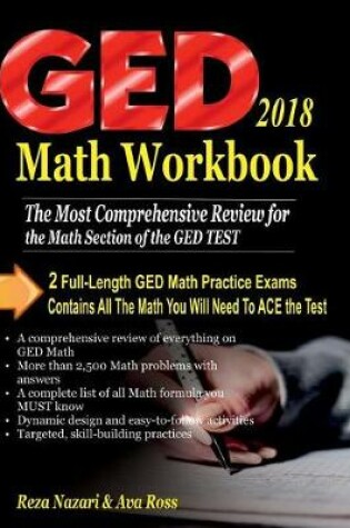 Cover of GED Math Workbook 2018