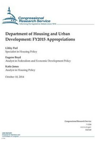 Cover of Department of Housing and Urban Development