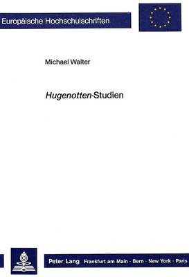 Book cover for Hugenotten-Studien