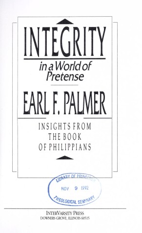 Book cover for Integrity in a World of Pretense