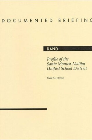 Cover of Profile of the Santa Monica-Malibu Unified School District