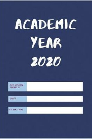 Cover of Academic year 2020