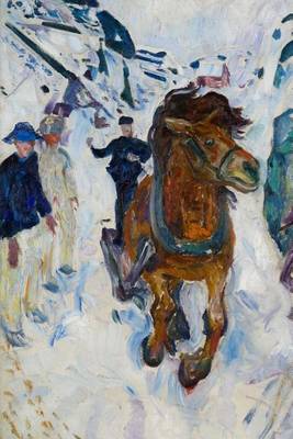 Book cover for Galloping Horse, Edvard Munch. Ruled Journal