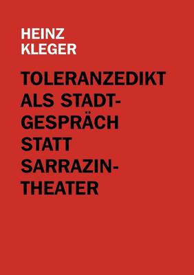 Book cover for Toleranzedikt als Stadtgesprach statt Sarrazin-Theater