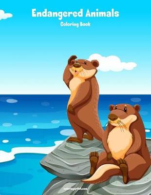 Book cover for Endangered Animals Coloring Book 1