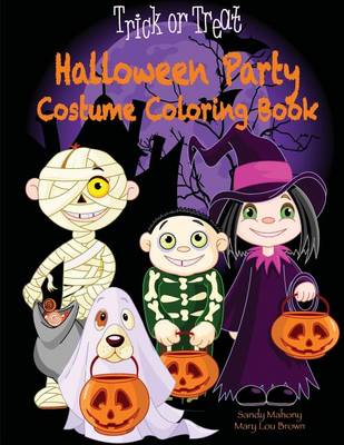 Book cover for Halloween Party Costume Coloring Book